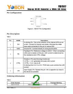 浏览型号YB1517的Datasheet PDF文件第2页
