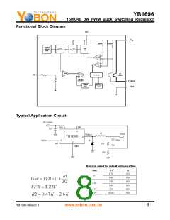 浏览型号YB1696-ADJ的Datasheet PDF文件第8页