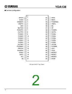 浏览型号YDA138的Datasheet PDF文件第2页