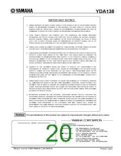 浏览型号YDA138的Datasheet PDF文件第20页