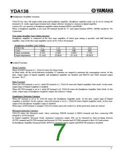 浏览型号YDA138的Datasheet PDF文件第7页