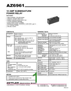 浏览型号AZ6961-1A-60D的Datasheet PDF文件第1页