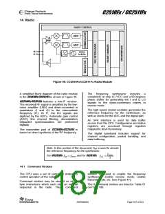 浏览型号CC2510F8RSP的Datasheet PDF文件第187页