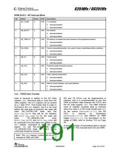 浏览型号CC2511F8RSP的Datasheet PDF文件第191页