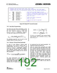 浏览型号CC2510F8RSP的Datasheet PDF文件第192页