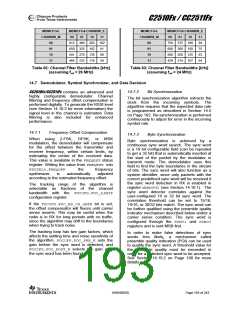 浏览型号CC2510F8RSP的Datasheet PDF文件第193页