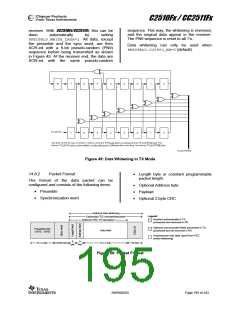 浏览型号CC2510F8RSP的Datasheet PDF文件第195页