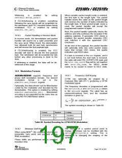 浏览型号CC2510F8RSP的Datasheet PDF文件第197页