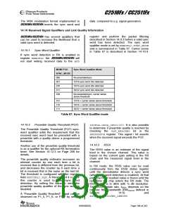 浏览型号CC2510F8RSP的Datasheet PDF文件第198页