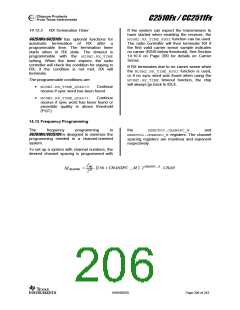 浏览型号CC2510F8RSP的Datasheet PDF文件第206页