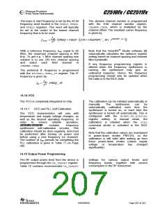 浏览型号CC2510F8RSP的Datasheet PDF文件第207页