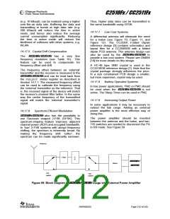浏览型号CC2510F8RSP的Datasheet PDF文件第212页