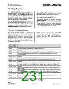 浏览型号CC2511F8RSP的Datasheet PDF文件第231页