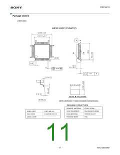 浏览型号CXB1441R的Datasheet PDF文件第11页