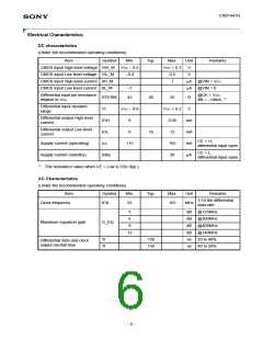 浏览型号CXB1441R的Datasheet PDF文件第6页