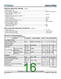 浏览型号RT8802A的Datasheet PDF文件第16页