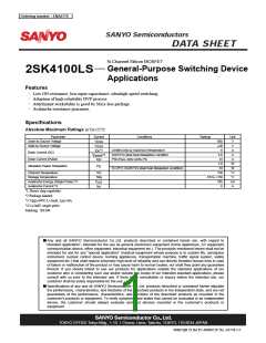 浏览型号2SK4100LS的Datasheet PDF文件第1页
