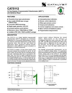 浏览型号CAT5112UI-10TE13的Datasheet PDF文件第1页