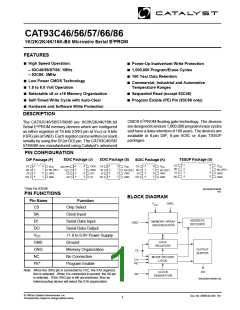 浏览型号CAT93C57S-TE13的Datasheet PDF文件第1页