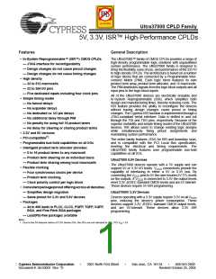 浏览型号CY37256VP84-167NTXC的Datasheet PDF文件第1页