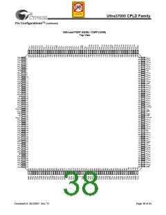 浏览型号CY37256VP84-167NTXC的Datasheet PDF文件第38页
