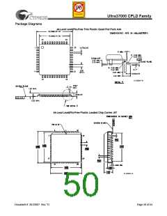 浏览型号CY37256VP84-167NTXC的Datasheet PDF文件第50页