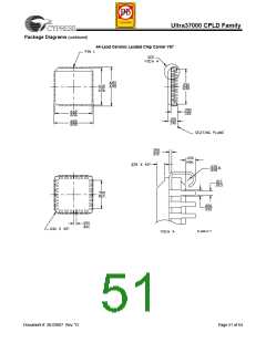 浏览型号CY37256VP84-167NTXC的Datasheet PDF文件第51页