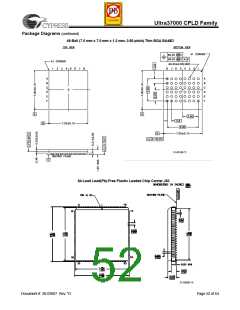 浏览型号CY37256VP84-167NTXC的Datasheet PDF文件第52页