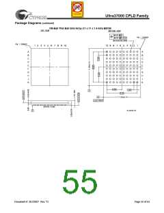 浏览型号CY37256VP84-167NTXC的Datasheet PDF文件第55页