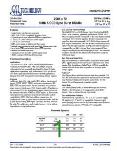 浏览型号GS816273C-250的Datasheet PDF文件第1页