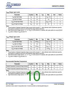 浏览型号GS816273C-250的Datasheet PDF文件第10页