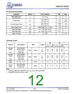 浏览型号GS816273C-250的Datasheet PDF文件第12页