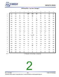 浏览型号GS816273C-250的Datasheet PDF文件第2页