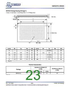浏览型号GS816273C-250的Datasheet PDF文件第23页