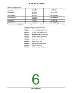 浏览型号MC10E122FNG的Datasheet PDF文件第6页