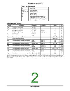 浏览型号MC100EL12DR2G的Datasheet PDF文件第2页