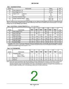 浏览型号MC10H166FNR2G的Datasheet PDF文件第2页