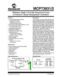 浏览型号MCP73831T-2ACI/OT的Datasheet PDF文件第1页