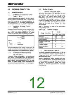 浏览型号MCP73831T-2ACI/OT的Datasheet PDF文件第12页
