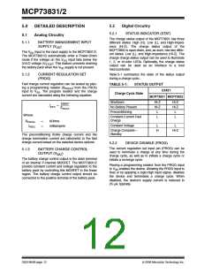 浏览型号MCP73832T-2ACI/OT的Datasheet PDF文件第12页