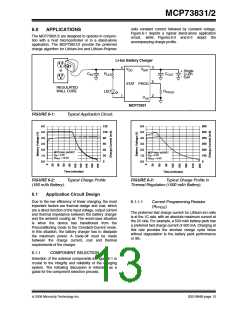 浏览型号MCP73831T-2ACI/OT的Datasheet PDF文件第13页