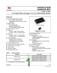 浏览型号NAND01GW3B2CZA6T的Datasheet PDF文件第1页
