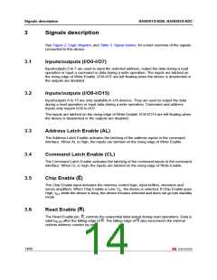 浏览型号NAND01GW3B2CZA6T的Datasheet PDF文件第14页