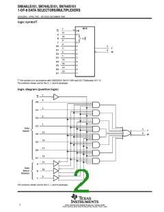 浏览型号SN74ALS151NSRE4的Datasheet PDF文件第2页