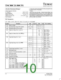 浏览型号TSC80C31-20CB的Datasheet PDF文件第10页