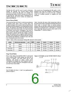 浏览型号TSC80C31-20CB的Datasheet PDF文件第6页