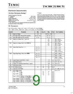 浏览型号TSC80C31-20CB的Datasheet PDF文件第9页