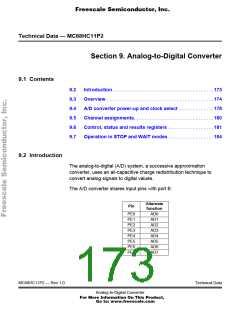 浏览型号MC68HC11P1CFN3的Datasheet PDF文件第173页