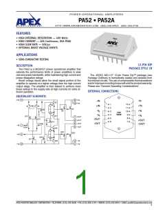 浏览型号PA52的Datasheet PDF文件第1页