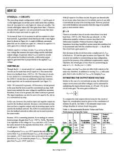 浏览型号AD8132ARMZ-REEL7的Datasheet PDF文件第22页